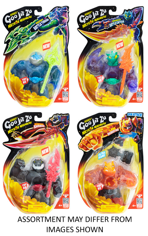 Heroes of Goo Jit Zu S14 Meteor Mania Hero Pack assorted