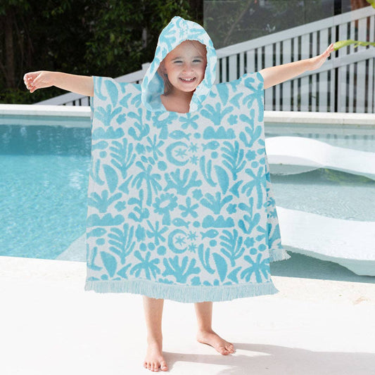 HiLo Kids Poncho Holiday - Sky