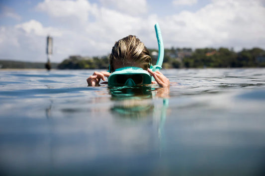 Mirage Sunsets Mask and Snorkel Set - Aqua