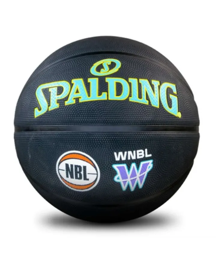 Spalding Hoops Fest Highlight Outdoor Basketball - Black S7