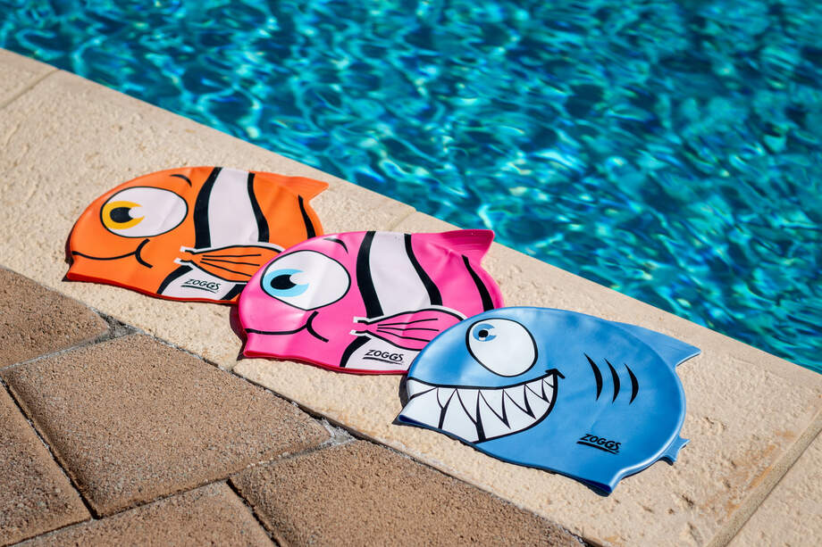 Zoggs Junior Silicone Character Swim Cap