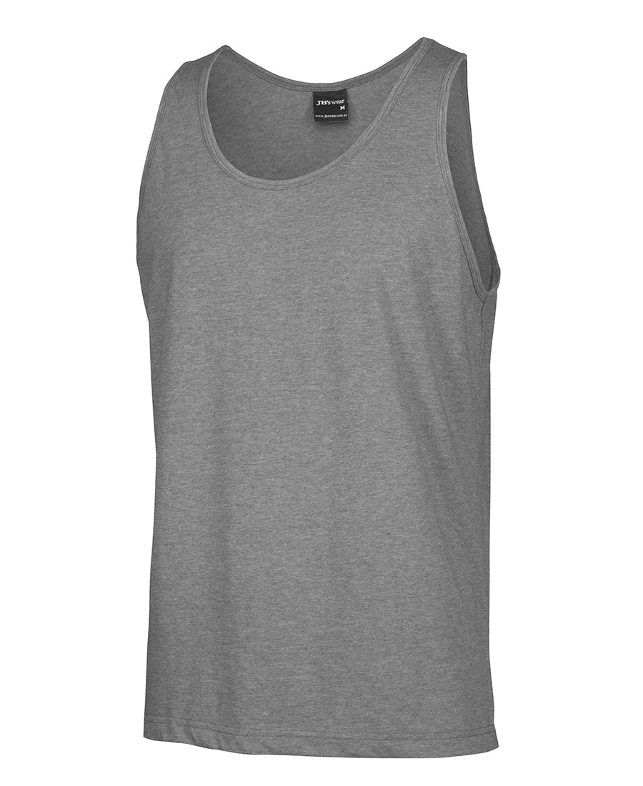 JB's Basic Singlet - Grey Marle