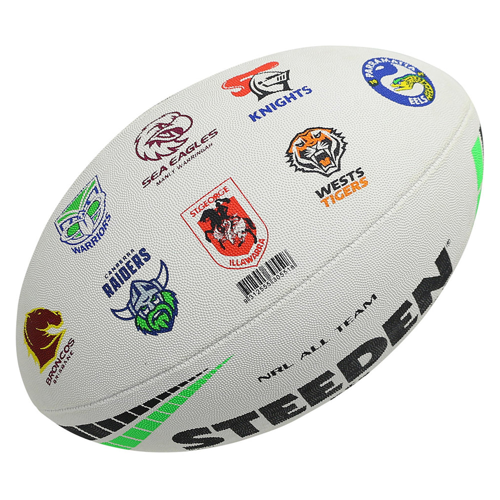 NRL All Team Logo Steeden Premiership Ball