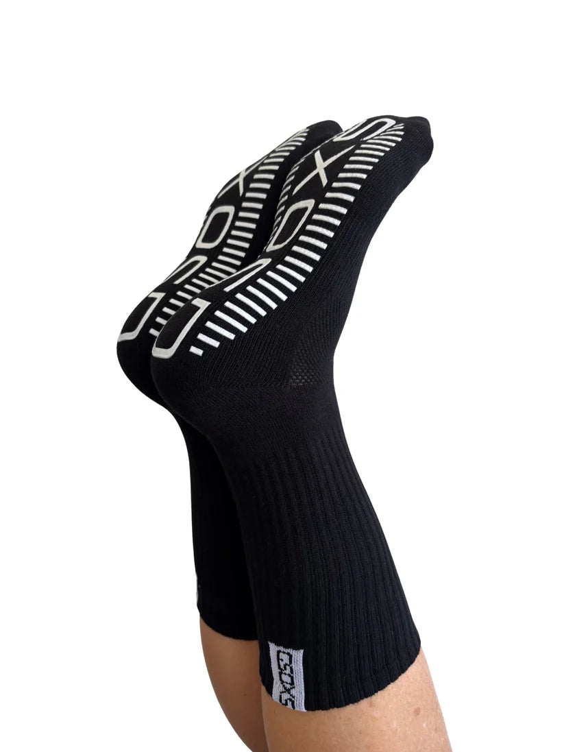 GSOXS Black Athletic Grip Sock - Large