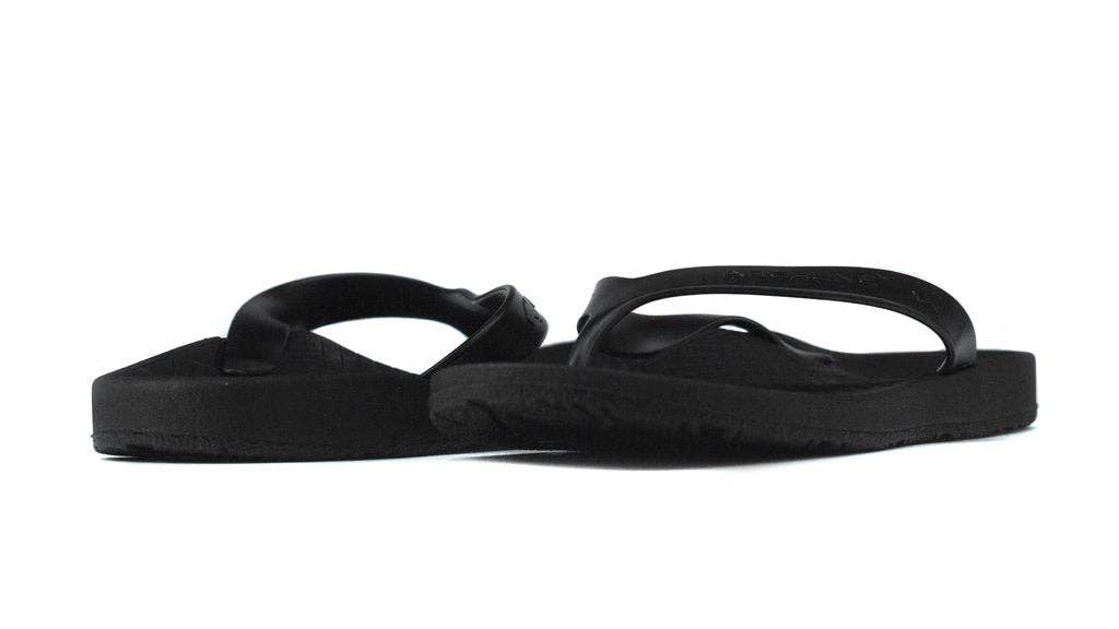 Archline Kids Orthotic Flip Flops – Black/Black