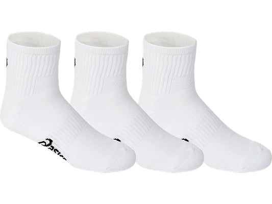 Asics Pace Quarter Socks 3 Pack - White