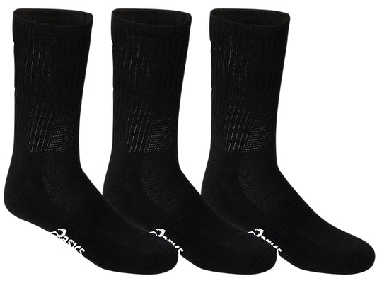 Asics Pace Crew Socks 3 Pack - Black