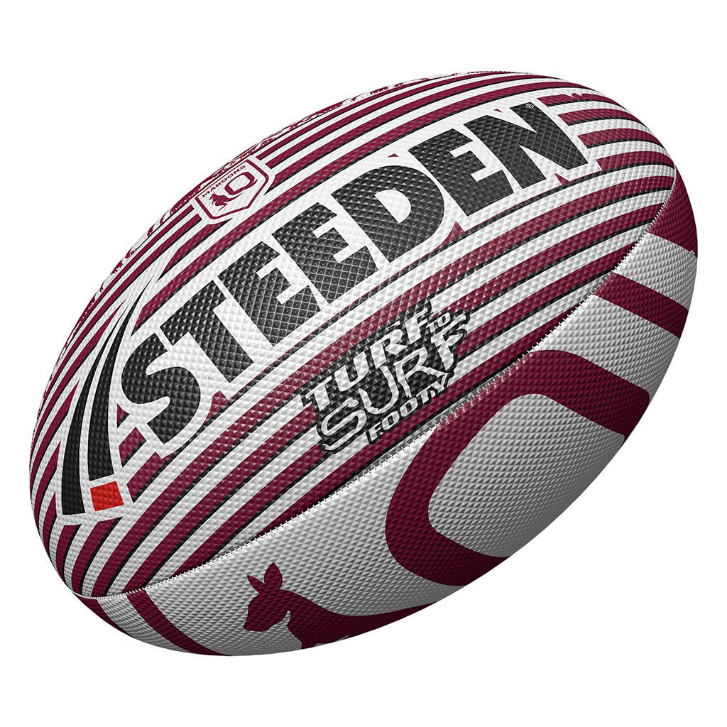 Steeden QLD Maroons Turf to Surf Footy - Size 3