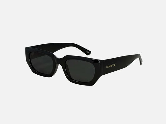 Vinca Sunglasses - Matt Black Grey Lens