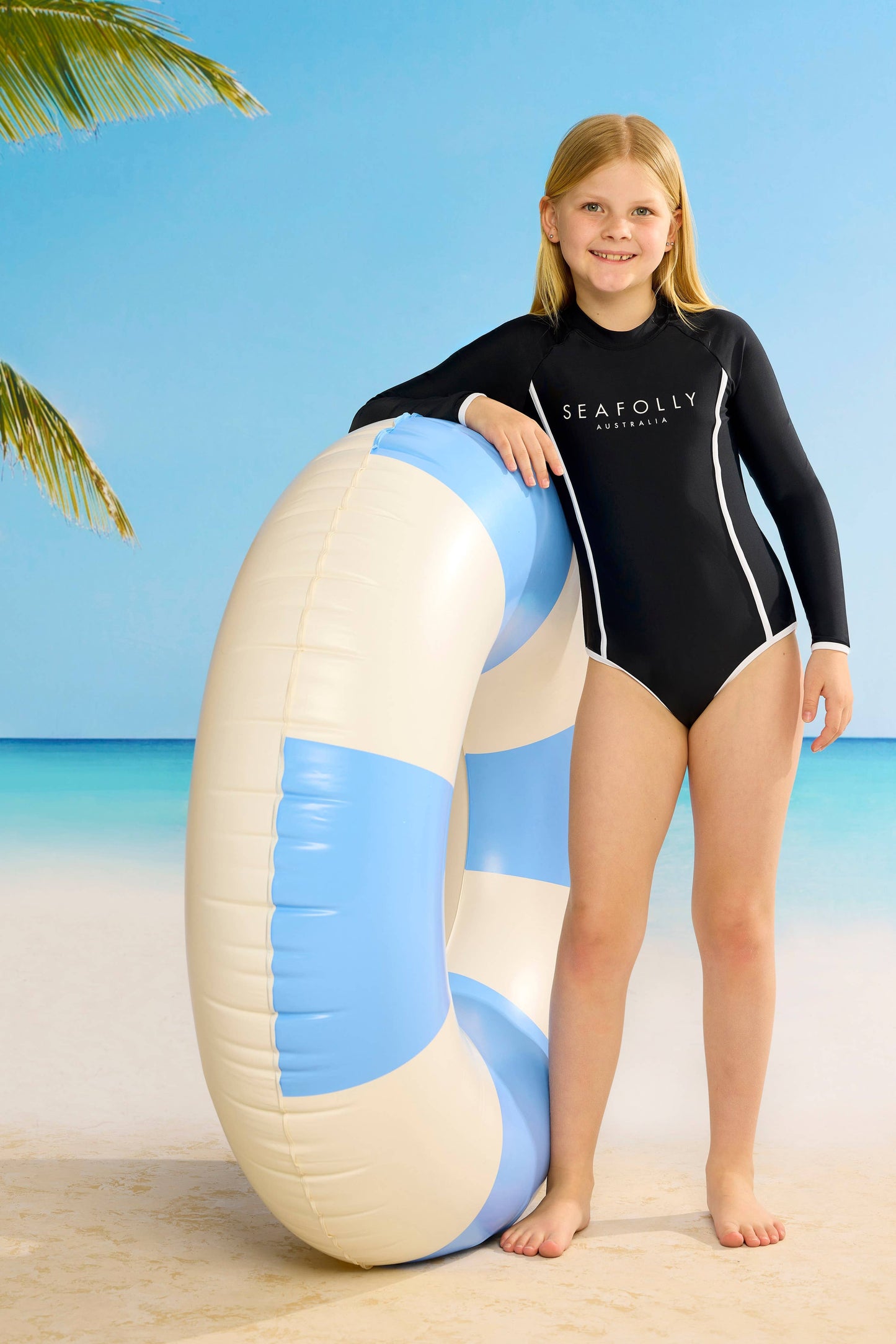 Seafolly Kids Essentials Paddle Suit - Black