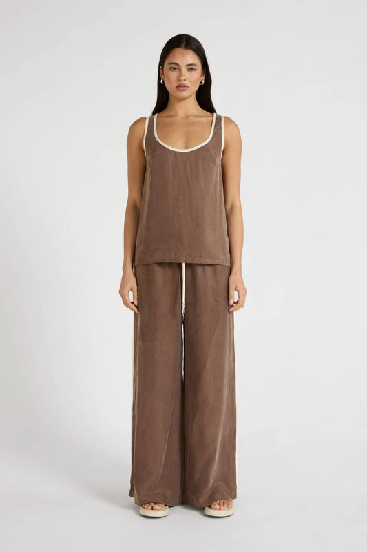 Cupro Contrast Tank