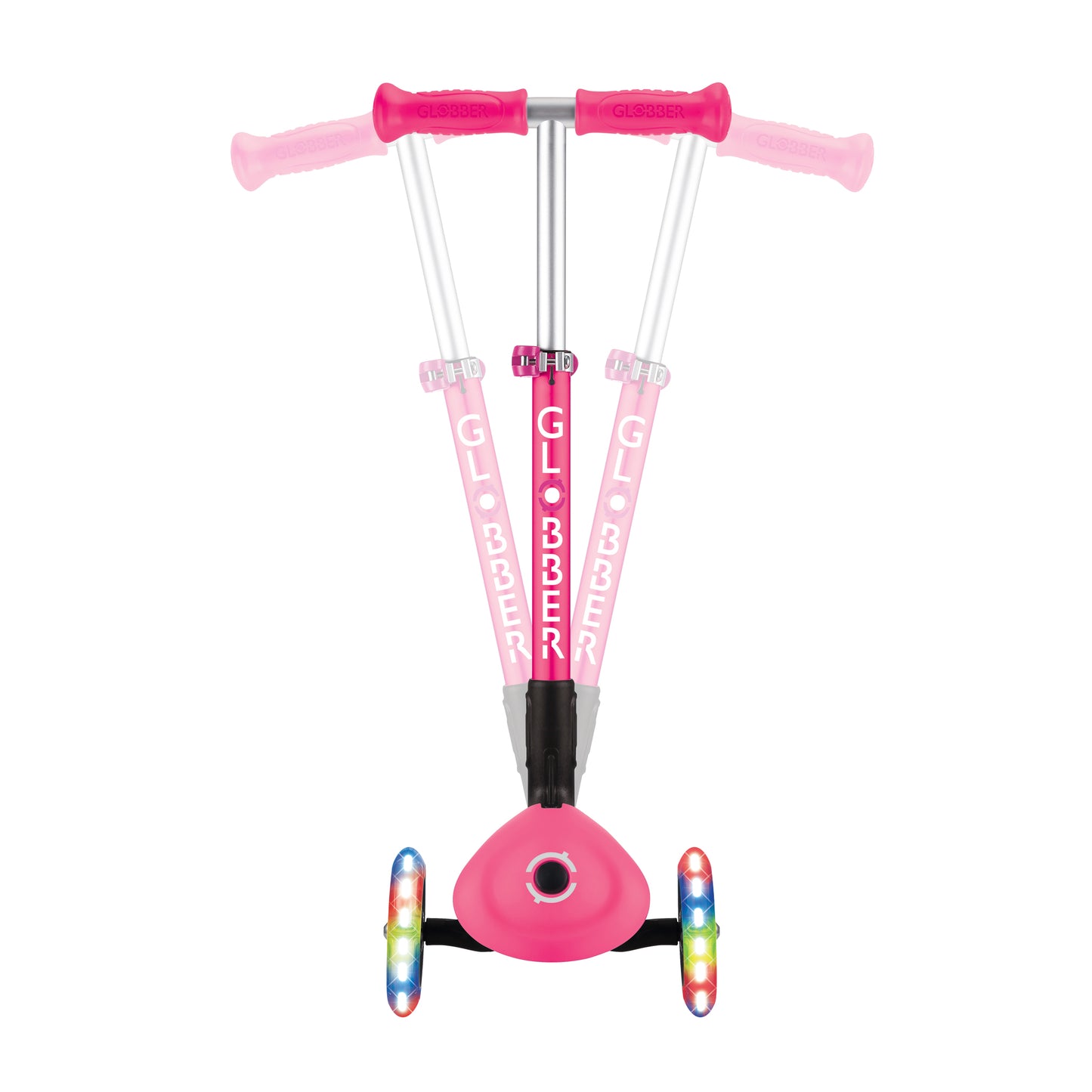 Globber Junior Foldable Lights - Fuchsia (2+yrs)