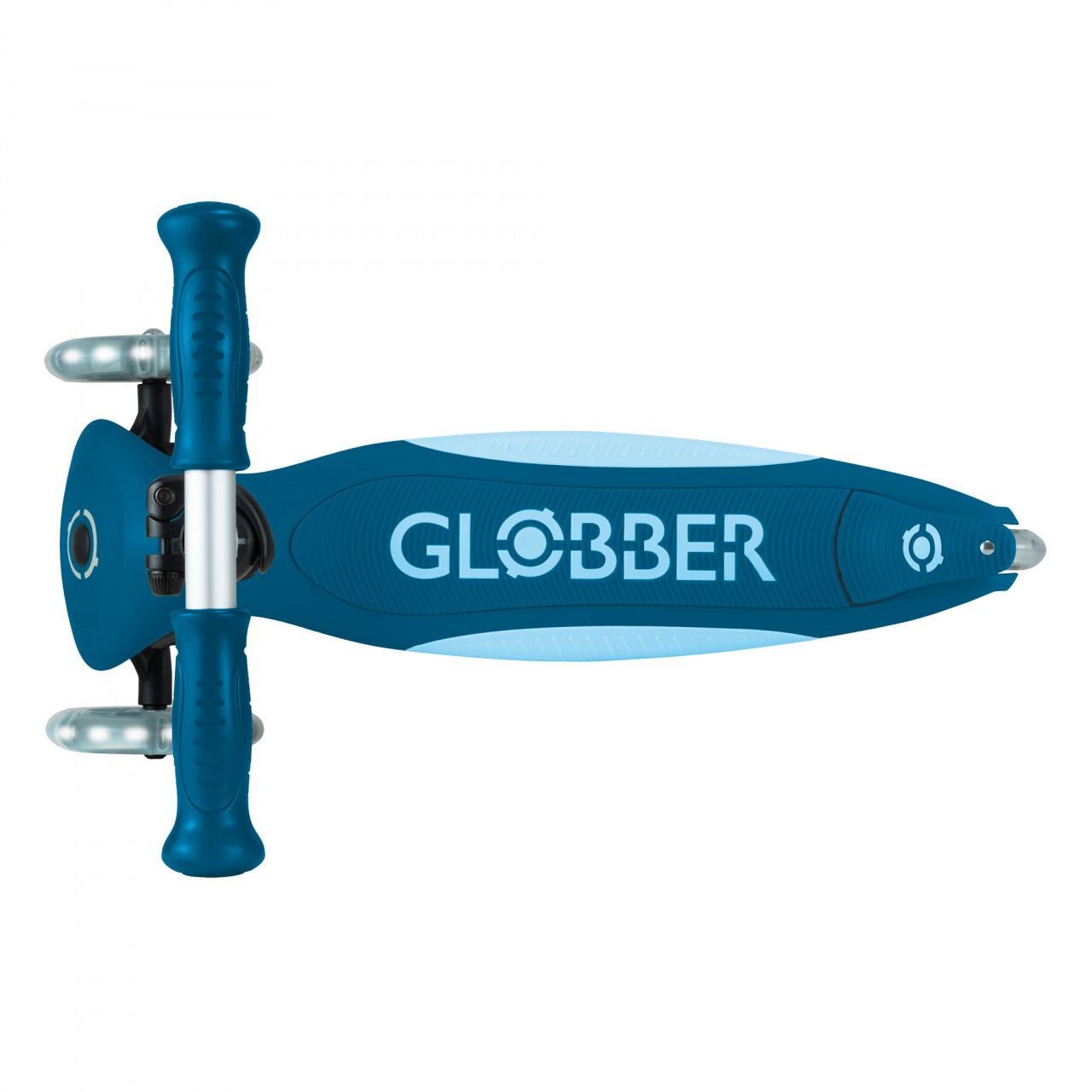 Globber Primo Foldable Plus Lights - Deep Blue
