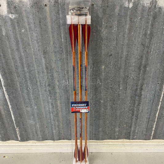 Patriot Carbon "Feather Fetch" Wood Grain - 550 Spine