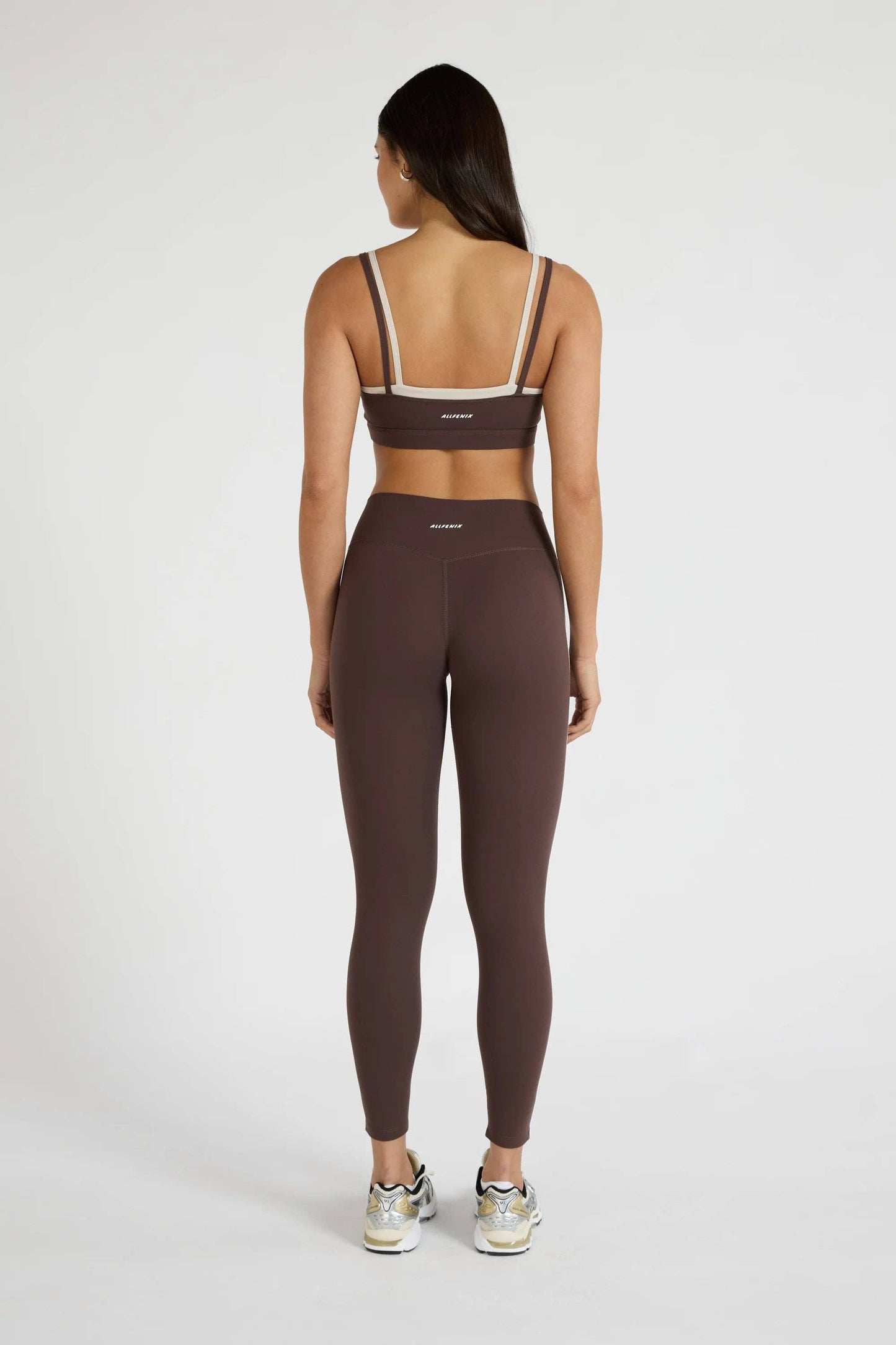 ALLFENIX CloudCore Contrast Stripe 7/8 Legging - Espresso
