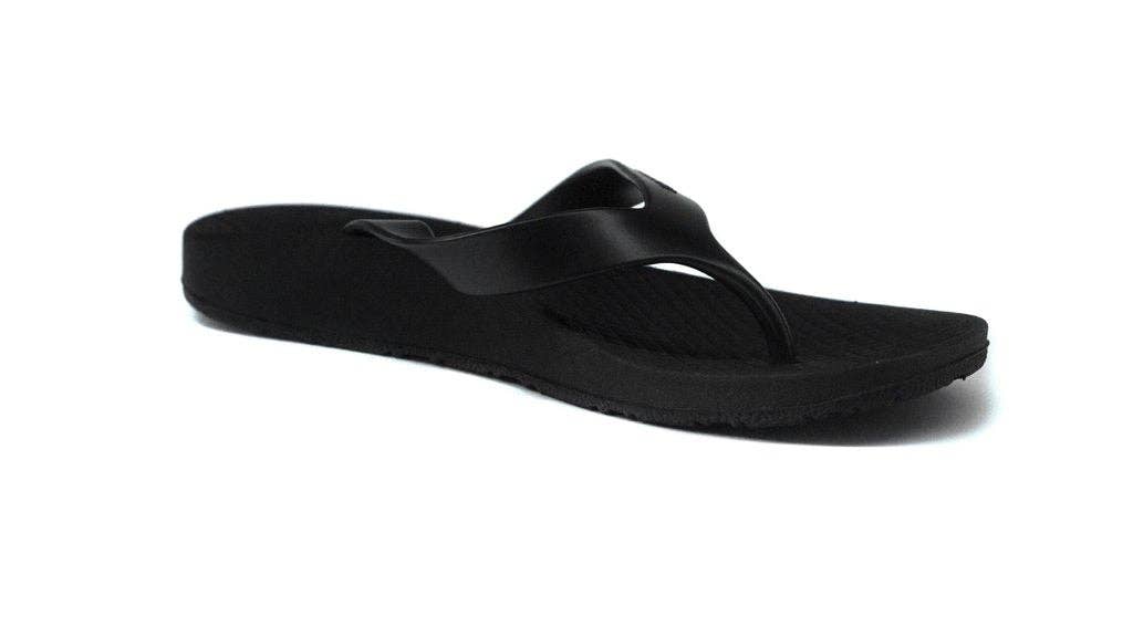 Archline Kids Orthotic Flip Flops – Black/Black