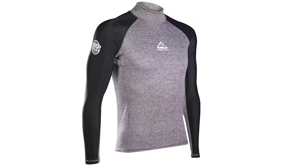 Adrenalin Adult Beach Rash Vest Long Sleeve - Gray