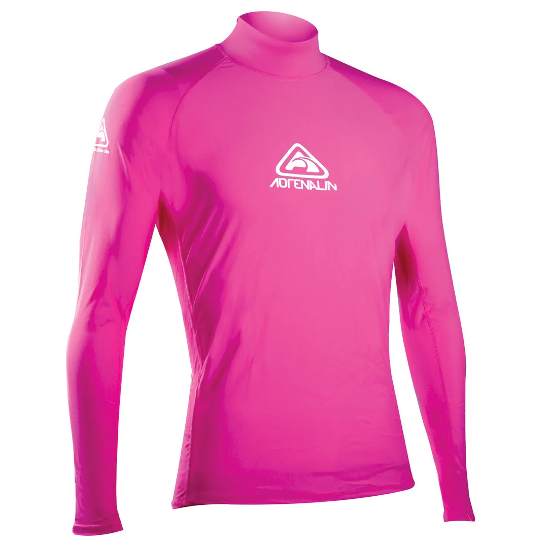 Adrenalin Junior Vivid Long Sleeve Rash Vest 50+UV - Pink