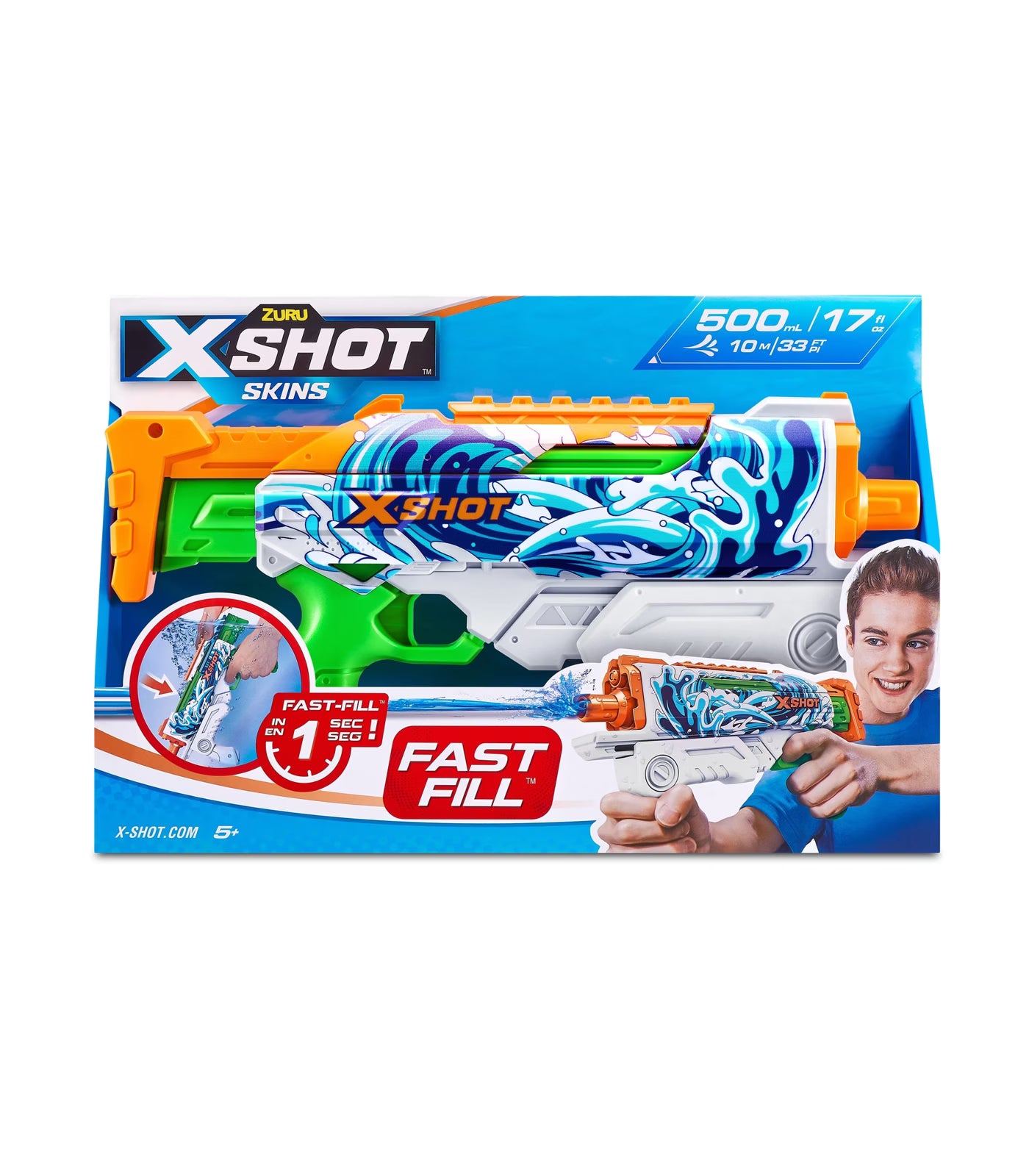 Zuru XSHOT Fast Fill Skins Water Gun - Hyperload Assorted*
