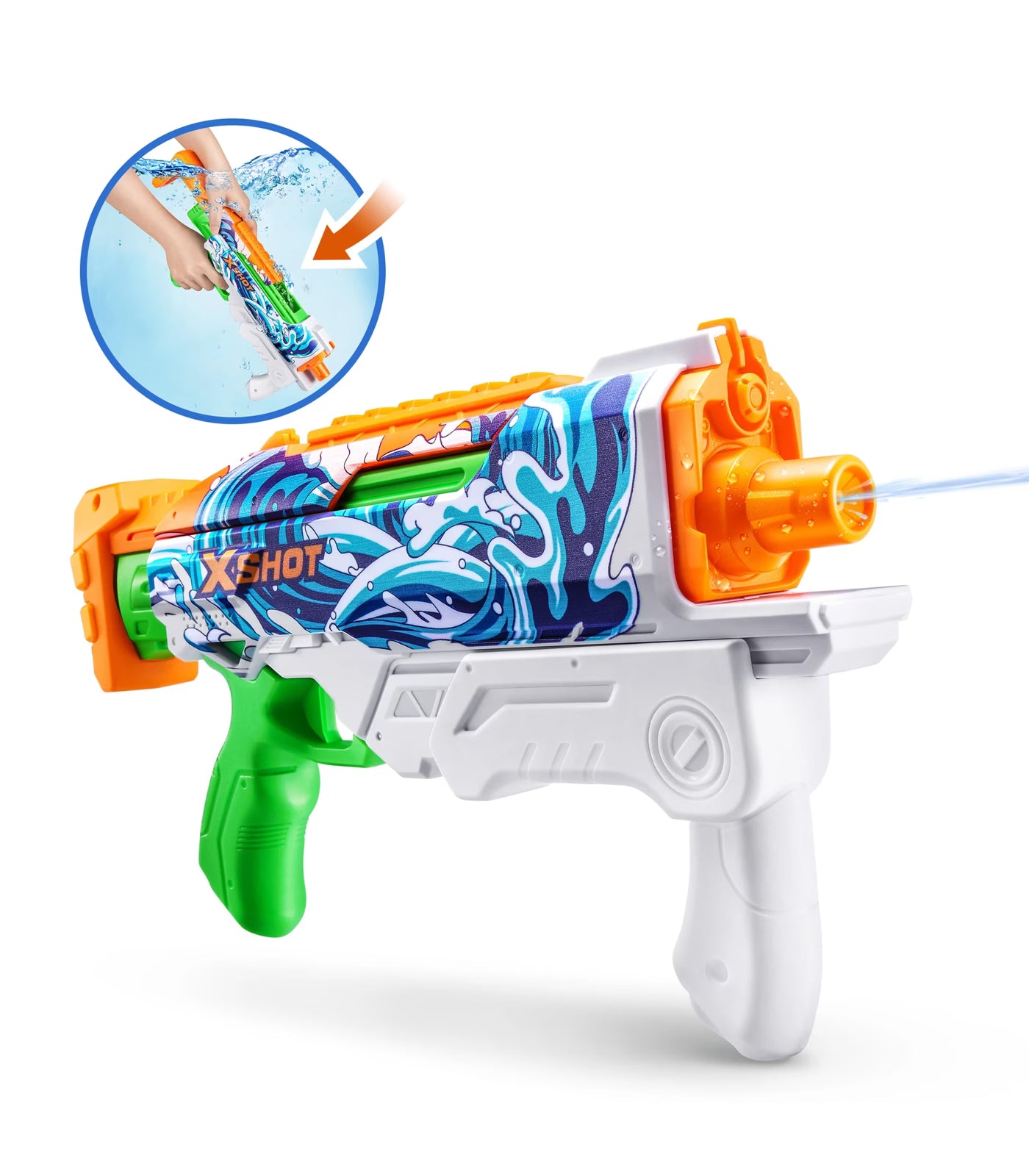 Zuru XSHOT Fast Fill Skins Water Gun - Hyperload Assorted*