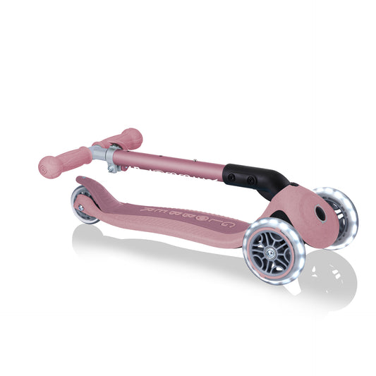 Globber Junior Foldable Lights Ecologic- Berry (2+yrs)