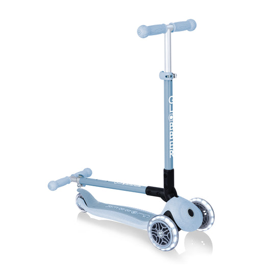 Globber Primo Foldable Lights Ecologic - Blueberry