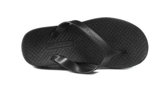 Archline Kids Orthotic Flip Flops – Black/Black
