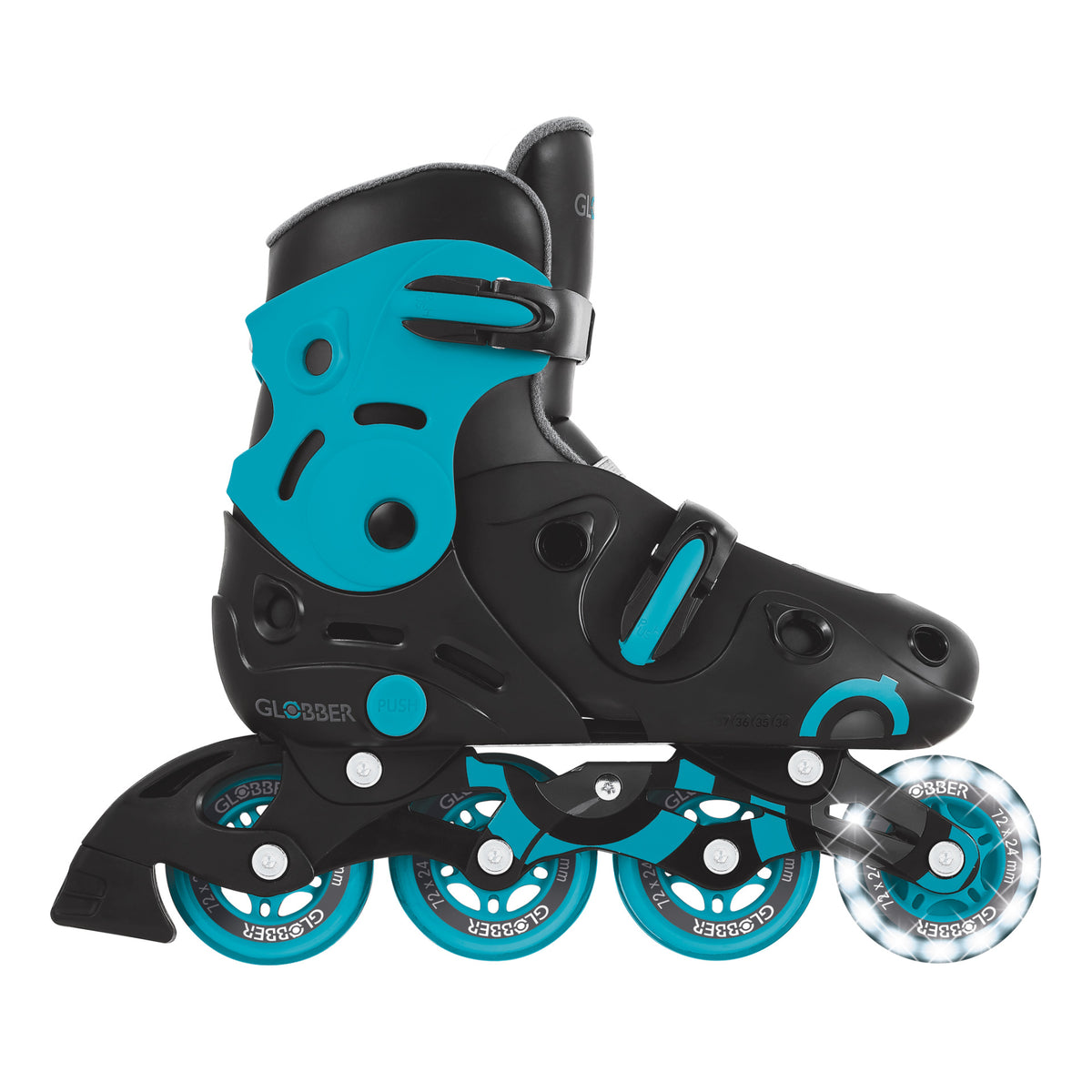 Globber Go Skates Lights - Aqua 5+