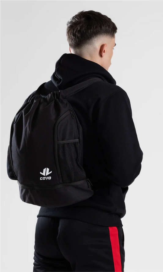 Covo Drawstring Backpack - Black
