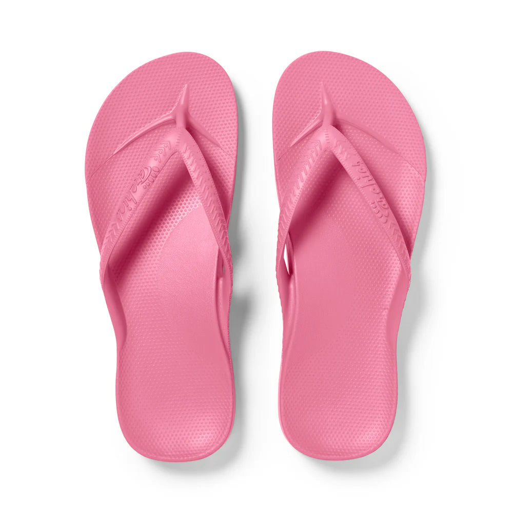 Archies Arch Support Thongs - Hot Pink