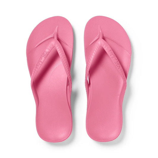 Archies Arch Support Thongs - Hot Pink