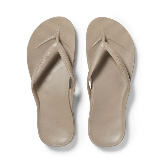 Archies Arch Support Thongs - Taupe