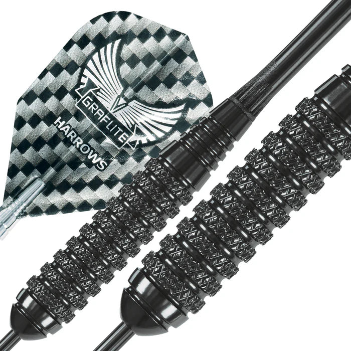 Harrows Black Arrow 23gK Steel Tip Darts