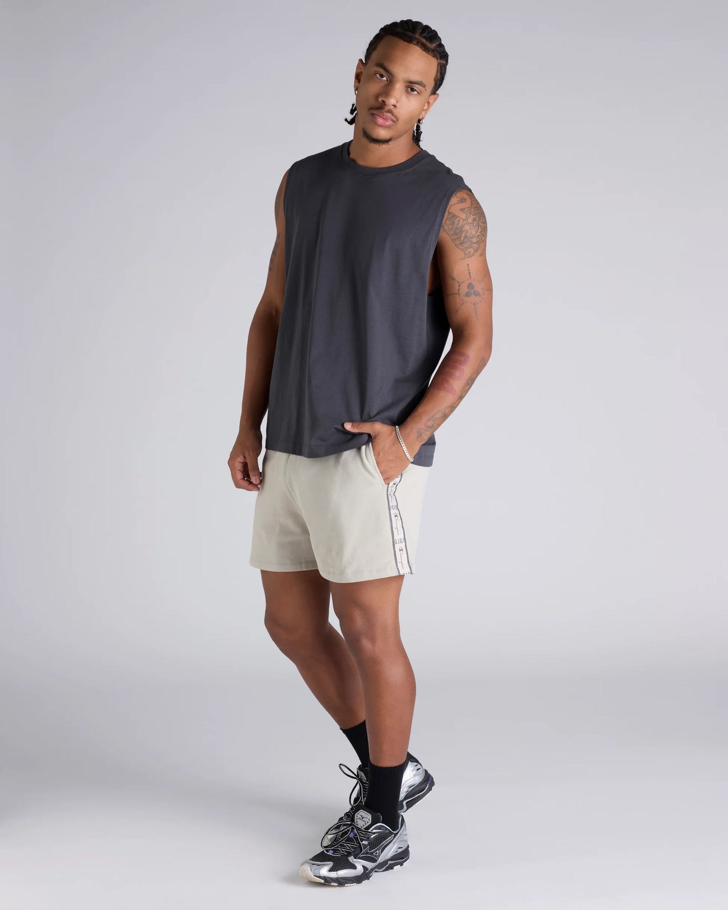 Champion LUX Taping Short - Beige
