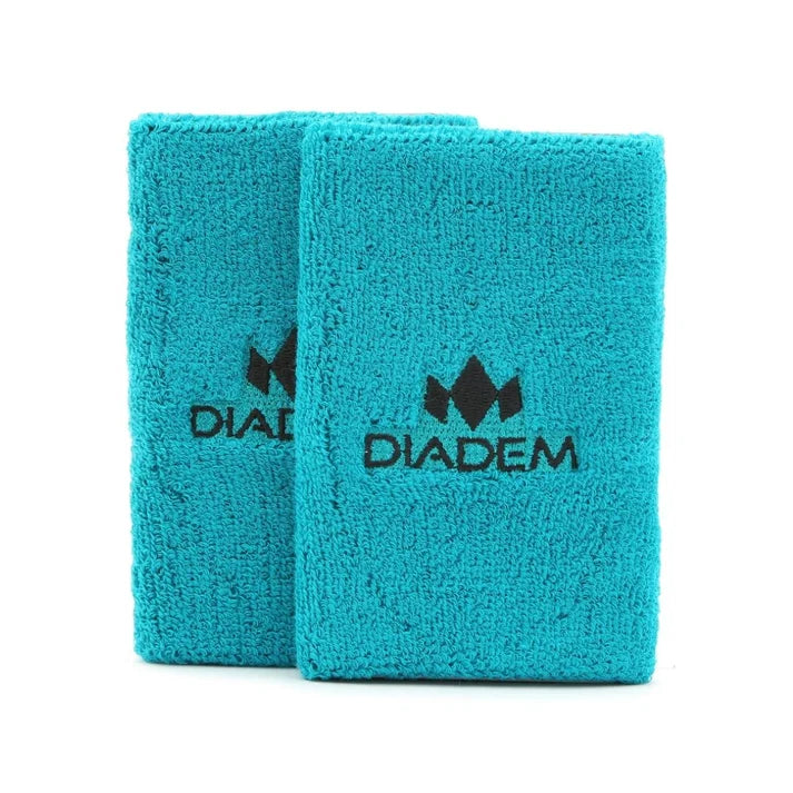 Diadem Wristbands 5.0" Double Wide - Teal (2 Pack)