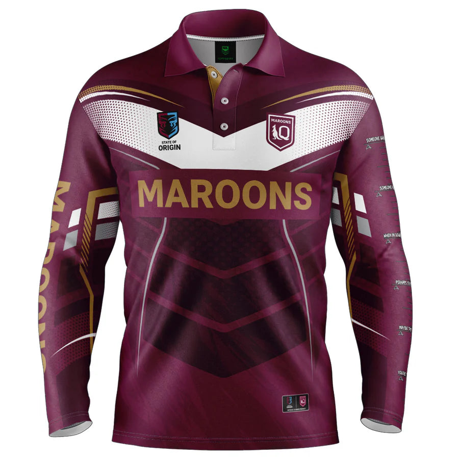QLD Maroons 'Cyber' Fishing Jersey
