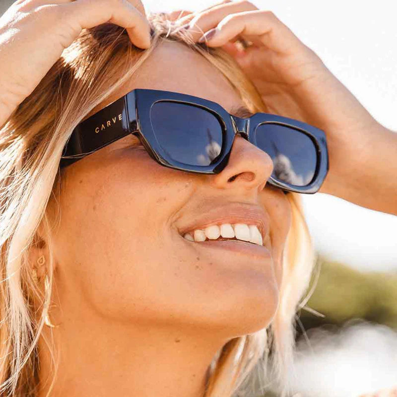 Vinca Sunglasses - Matt Black Grey Lens