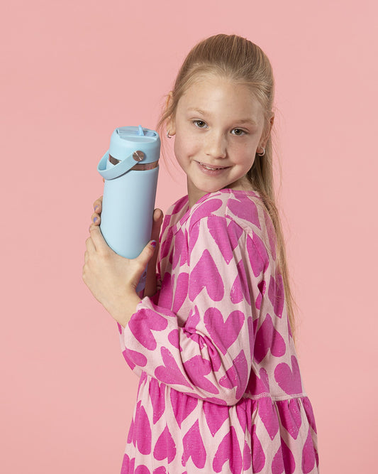 Little Insulated Water Bottle 470ml - Sky