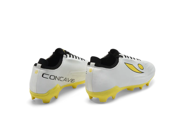 Concave Halo Kids v2 Football Boot - White/Yellow/Black