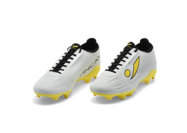 Concave Halo Kids v2 Football Boot - White/Yellow/Black