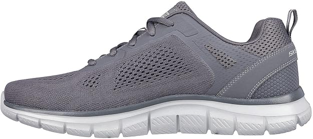 Skechers Track Broader Mens Running - Charcoal