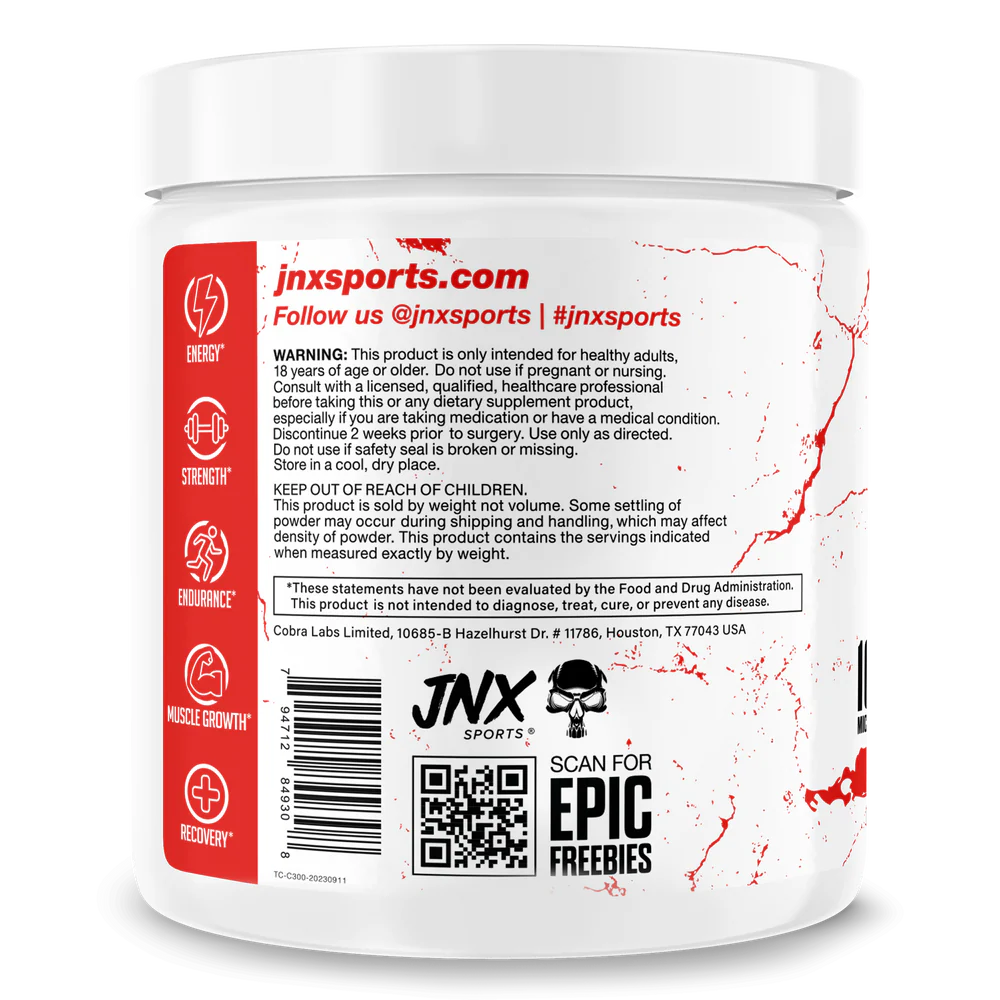 JNX The Curse! Creatine Monohydrate - Unflavoured (60 Serve)