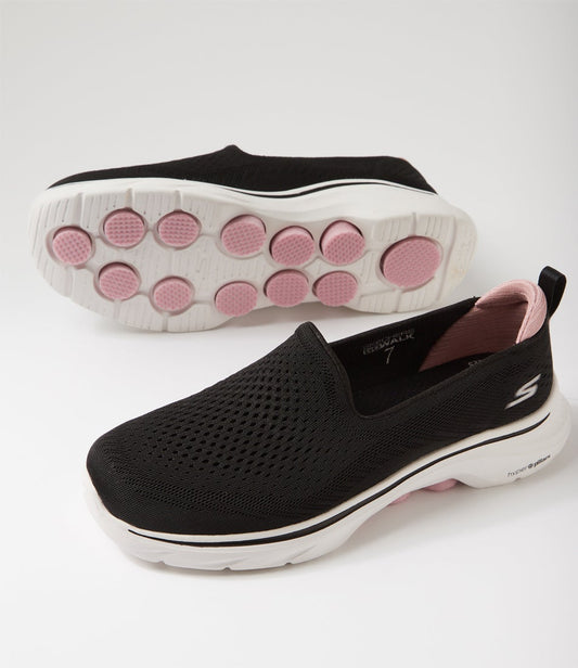 Skechers Women's Go Walk 7 Vina - Black/Pink