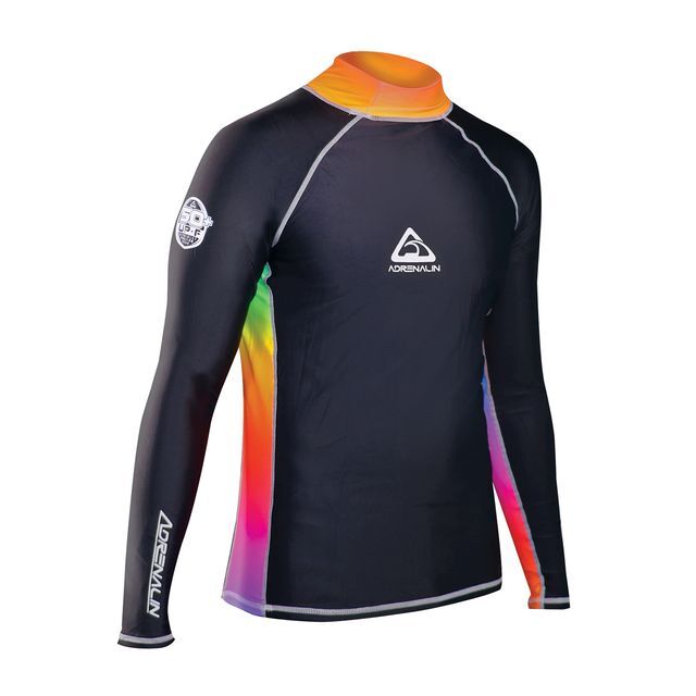 Adrenalin Adult Rainbow Beach Rashie Long Sleeve UPF50+