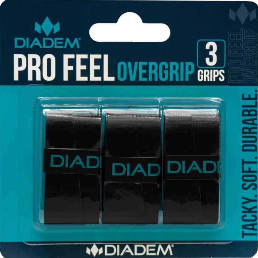 Diadem Pro Feel Overgrip - Black (3 Grips)