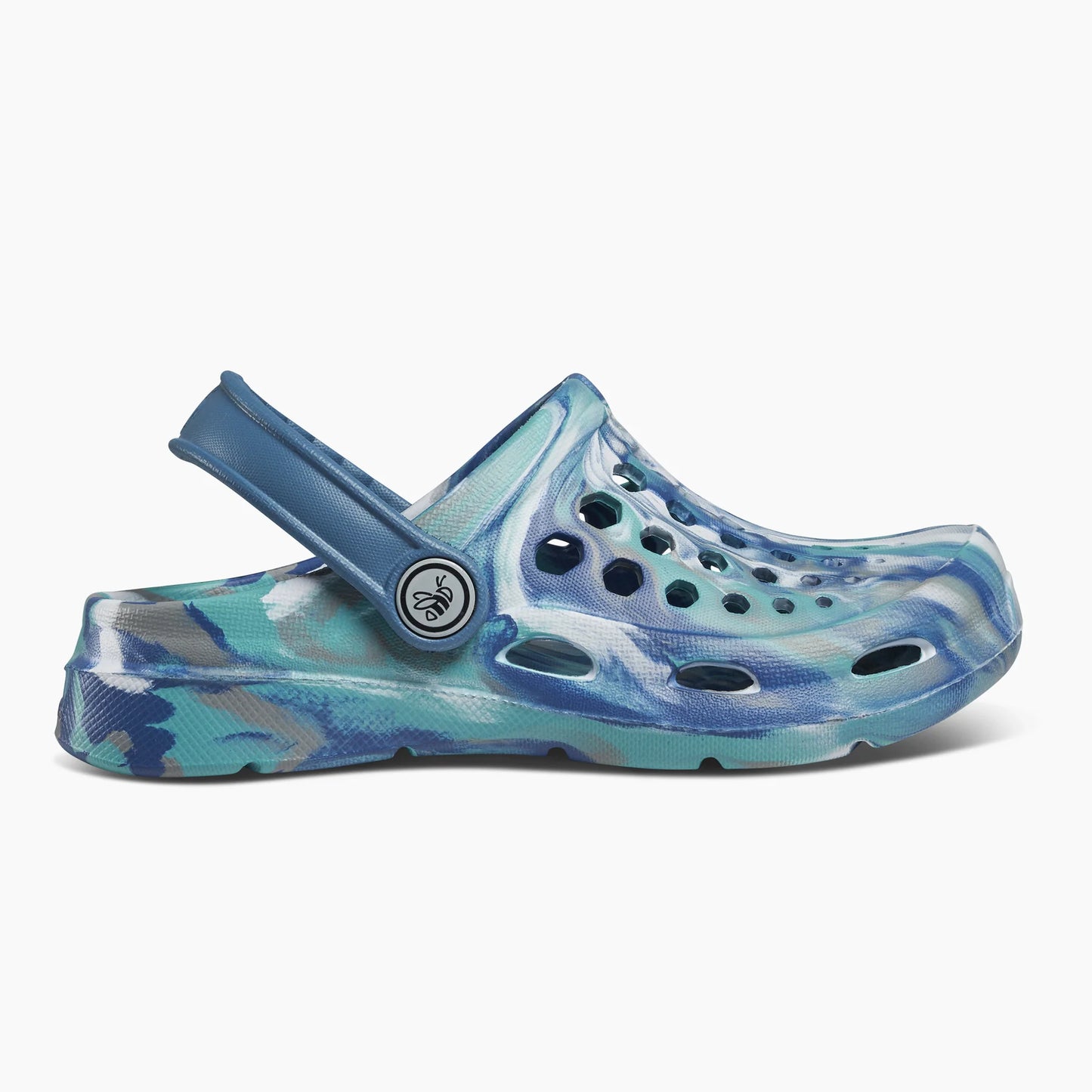 Joybees Kid's Active Clog Marbled - Rapids Blue