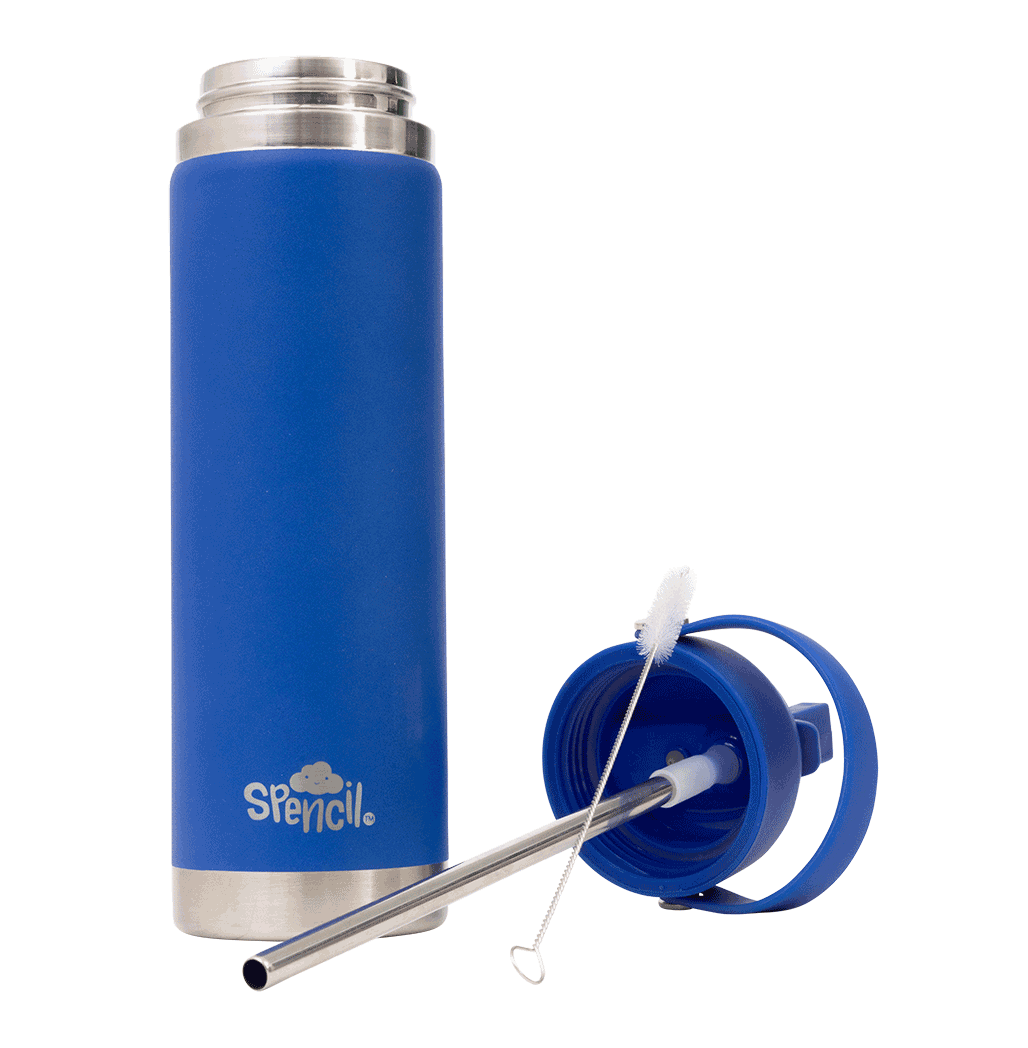 Big Insulated Water Bottle 650ml - Azure