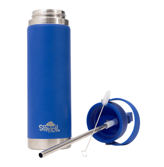 Big Insulated Water Bottle 650ml - Azure