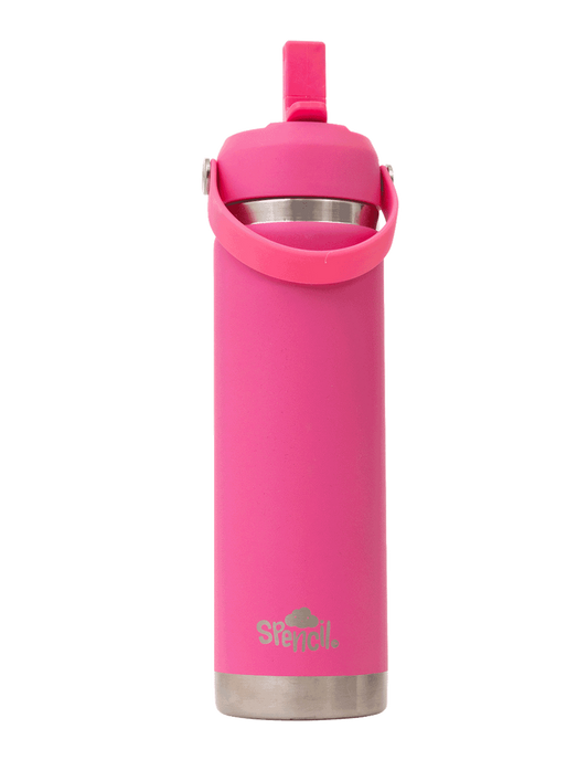 Big Insulated Water Bottle 650ml - Fuchsia