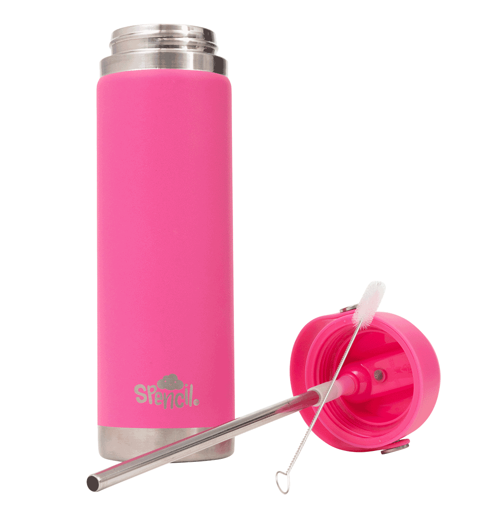 Big Insulated Water Bottle 650ml - Fuchsia